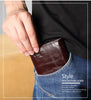 Dante Men's Leather RFID Wallet - Vintage Cowhide Vertical Design with Money Clip