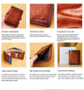 Dante Men's Leather RFID Wallet - Vintage Cowhide Vertical Design with Money Clip