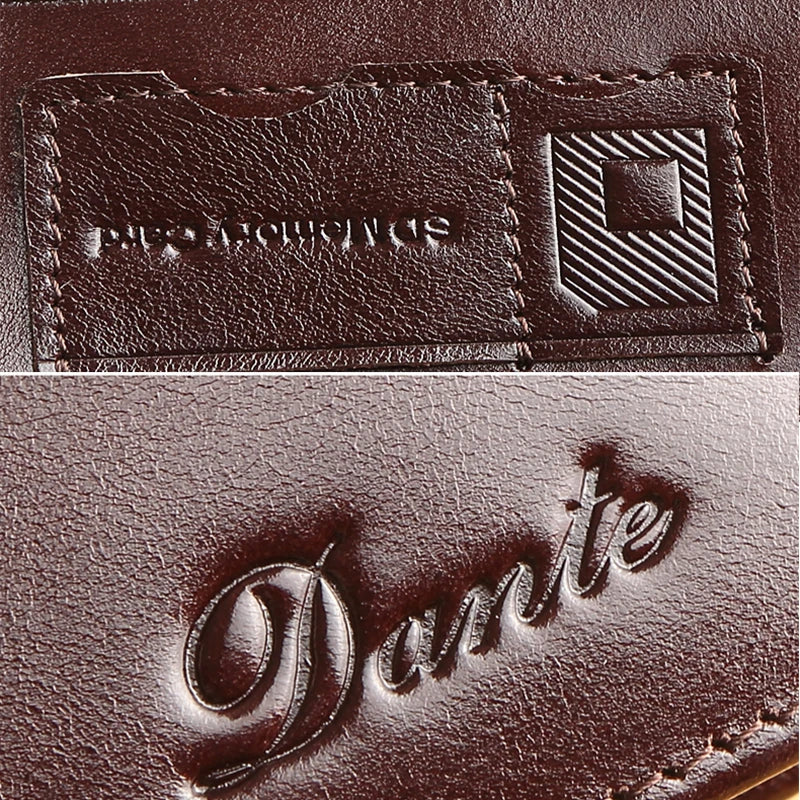 Dante Men's Leather RFID Wallet - Vintage Cowhide Vertical Design with Money Clip