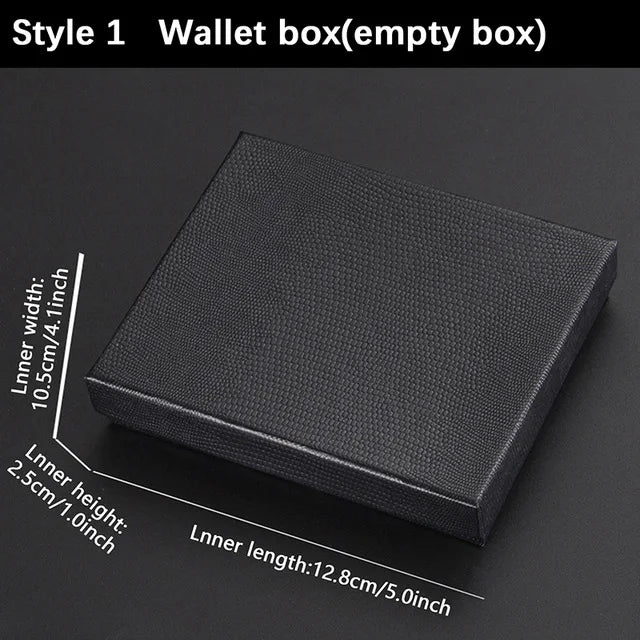 Personalized Men's Leather Wallet - Custom Engraving with Coin Purse & Card Storage
