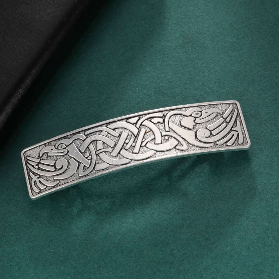 Vintage Celtic Tree of Life Hair Clips - Wicca Flower Barrettes for Women