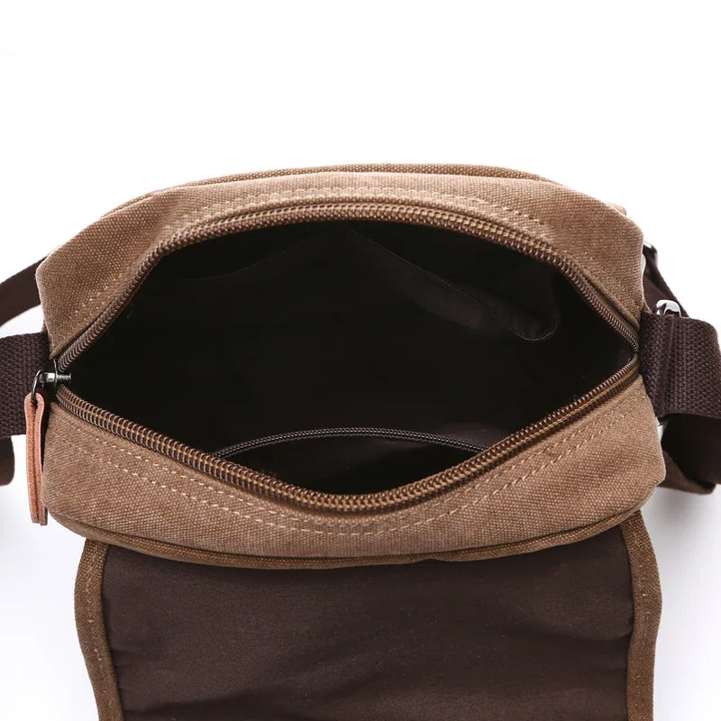 High Quality Canvas Shoulder Bag - Designer Unisex Messenger Bag with Large Capacity