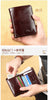 Dante Men's Leather RFID Wallet - Vintage Cowhide Vertical Design with Money Clip
