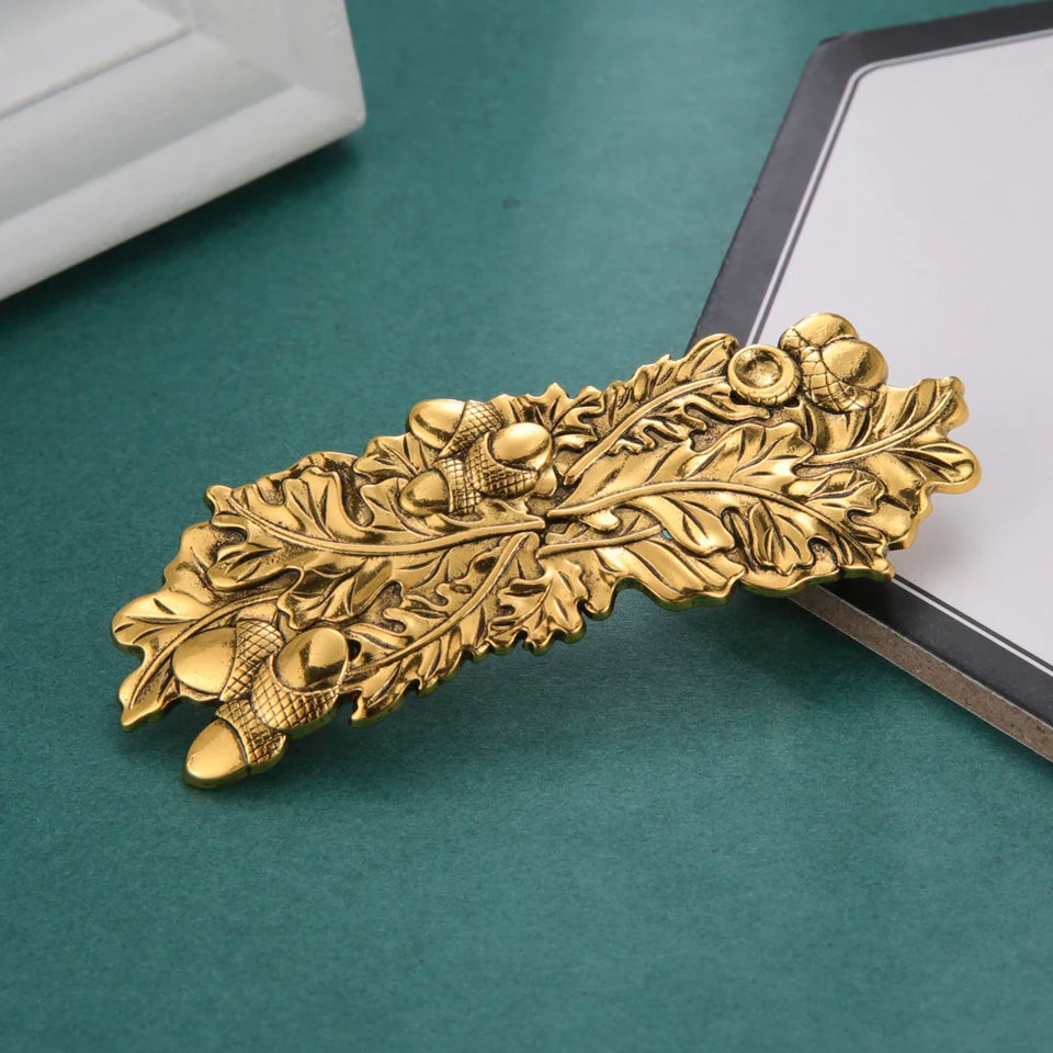 Vintage Celtic Tree of Life Hair Clips - Wicca Flower Barrettes for Women