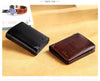 Dante Men's Leather RFID Wallet - Vintage Cowhide Vertical Design with Money Clip