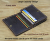 Business Card Holder - Genuine Leather Credit Card Wallet & ID Organizer