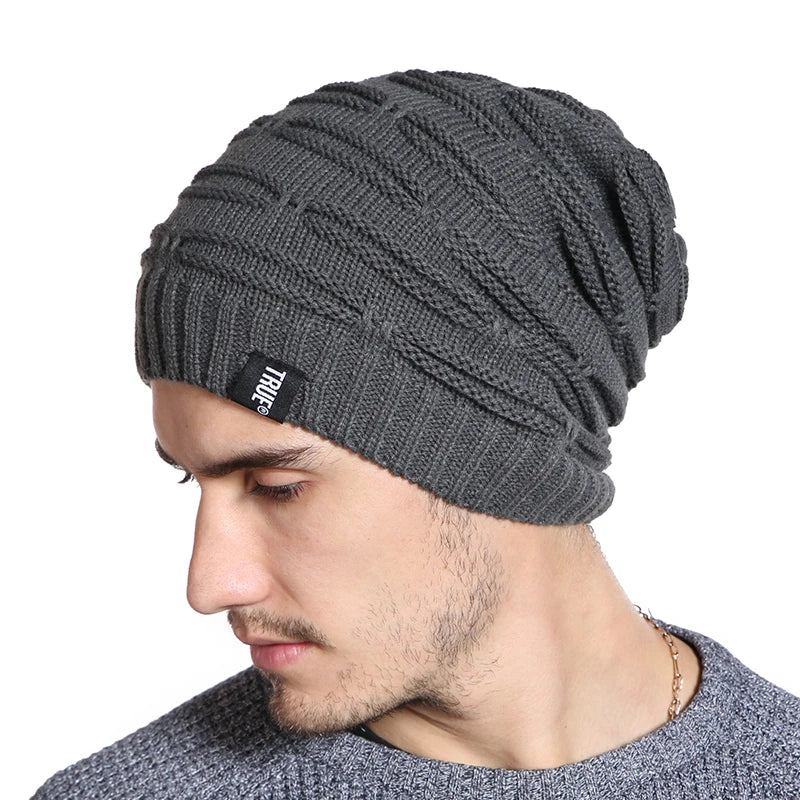 Long Knitted Beanie Hat - High Quality Winter Cap for Men & Women