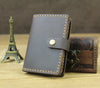 Business Card Holder - Genuine Leather Credit Card Wallet & ID Organizer