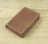 Business Card Holder - Genuine Leather Credit Card Wallet & ID Organizer