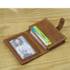 Business Card Holder - Genuine Leather Credit Card Wallet & ID Organizer