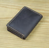 Business Card Holder - Genuine Leather Credit Card Wallet & ID Organizer
