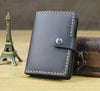 Business Card Holder - Genuine Leather Credit Card Wallet & ID Organizer