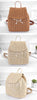 Women's Straw Woven Backpack - Summer Shoulder Bag for Travel & Books