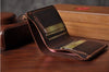 Vintage Crazy Horse Leather Wallet - Handmade Men's Bifold with Money Clip