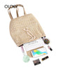 Women's Straw Woven Backpack - Summer Shoulder Bag for Travel & Books