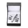 Men's Golden Sax Cufflinks Set - Music Tie Bar & Cufflinks Jewelry