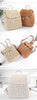 Women's Straw Woven Backpack - Summer Shoulder Bag for Travel & Books