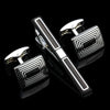 Luxury Metal Cufflinks & Tie Clip Set - 10 Styles Premium Men's Accessories