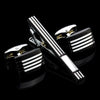 Luxury Metal Cufflinks & Tie Clip Set - 10 Styles Premium Men's Accessories