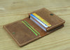 Business Card Holder - Genuine Leather Credit Card Wallet & ID Organizer