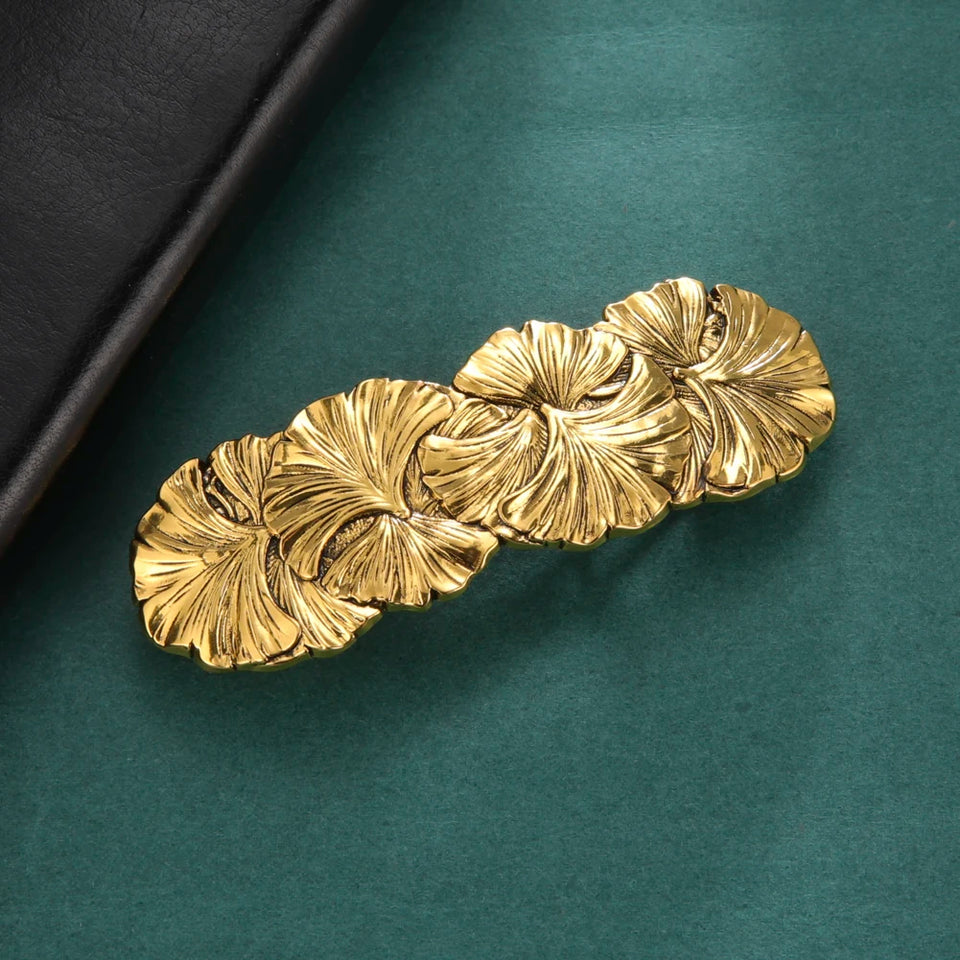 Vintage Celtic Tree of Life Hair Clips - Wicca Flower Barrettes for Women