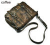 Vintage Leather Messenger Bag - Men's Casual Crossbody Shoulder Bag