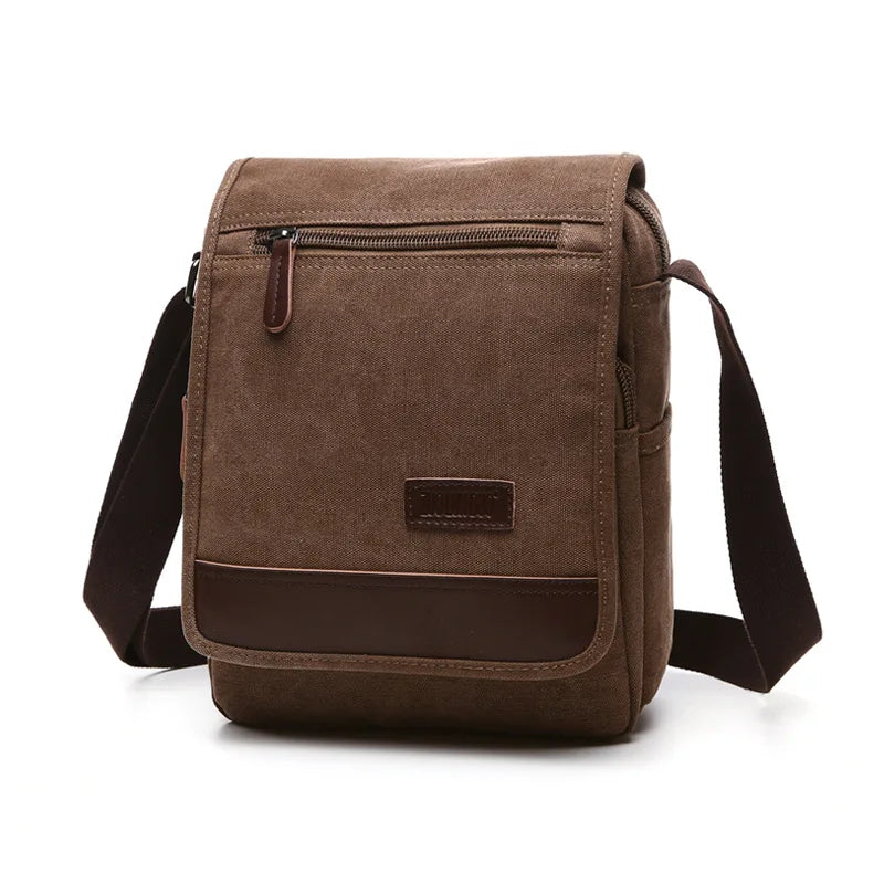 High Quality Canvas Shoulder Bag - Designer Unisex Messenger Bag with Large Capacity