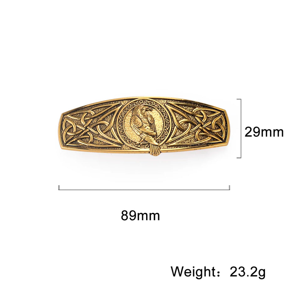 Vintage Celtic Tree of Life Hair Clips - Wicca Flower Barrettes for Women