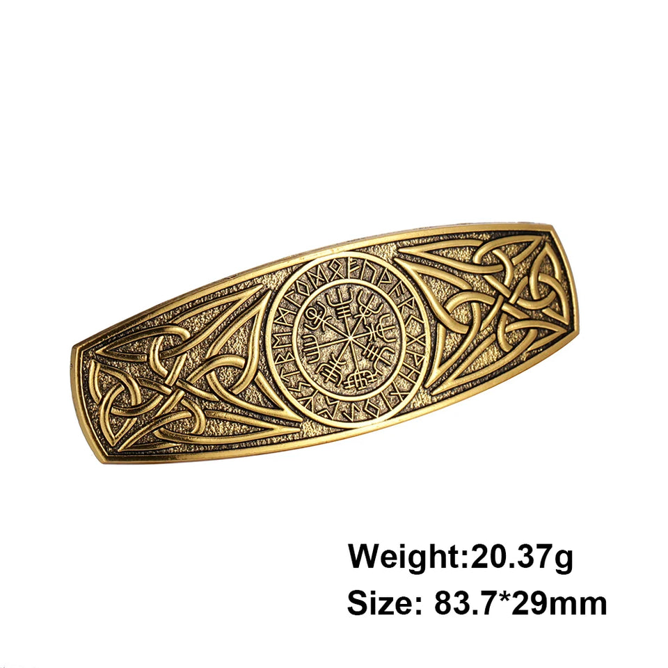 Vintage Celtic Tree of Life Hair Clips - Wicca Flower Barrettes for Women