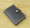 Business Card Holder - Genuine Leather Credit Card Wallet & ID Organizer