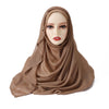 Premium Cotton Rayon Modal Hijab - Large 190x85cm Islamic Headscarf for Women