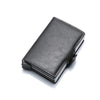 RFID Blocking Men's Card Holder - Secure Aluminum Wallet with Leather Cover