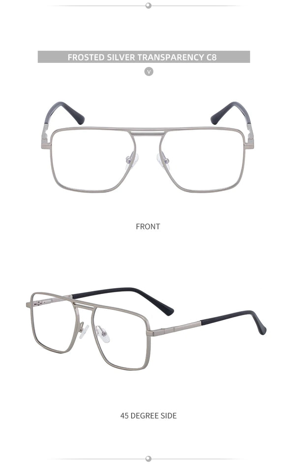 Steampunk Driving Sunglasses - Oversized Square Punk Design with UV400 Protection