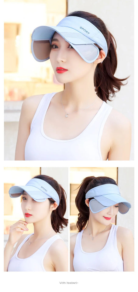 Adjustable Visor Sun Hat - UV Protection Sports Cap for Men & Women