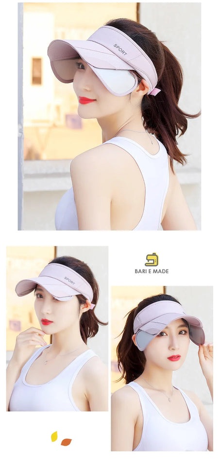 Adjustable Visor Sun Hat - UV Protection Sports Cap for Men & Women