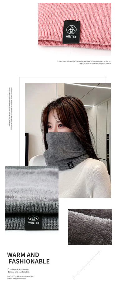 Thick Knitted Winter Scarf - Cashmere-Like Ring Snood