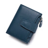 Large Capacity Women's RFID Wallet - Leather Bifold with Coin Pocket & ID Windows