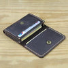Business Card Holder - Genuine Leather Credit Card Wallet & ID Organizer
