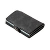 Split Leather RFID Wallet for Men - Slim Pop-Up Design with Money Clip
