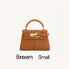 Trapezoidal Leather Handbag for Women - Versatile Tote Style