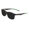 Rectangular Frame Sunglasses - Large Size with Clip-On Design & Spring Hinges