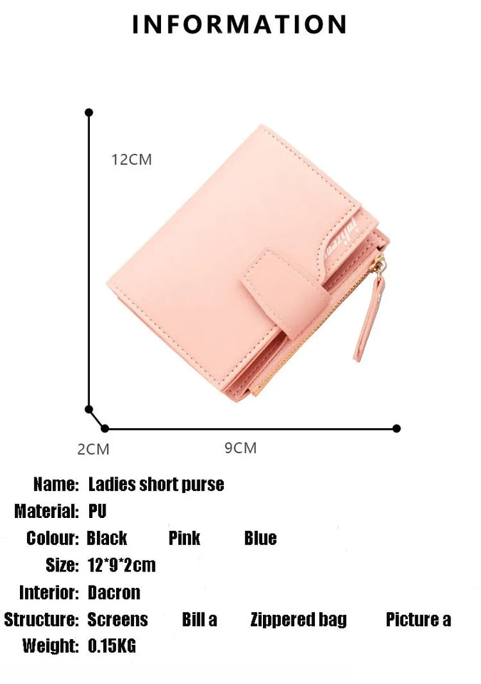 Compact Wallet - Small Women's Purse with Multiple Card Slots