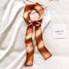 Satin Ribbon Neckerchief for Women - 6x115cm Long Silk-Style