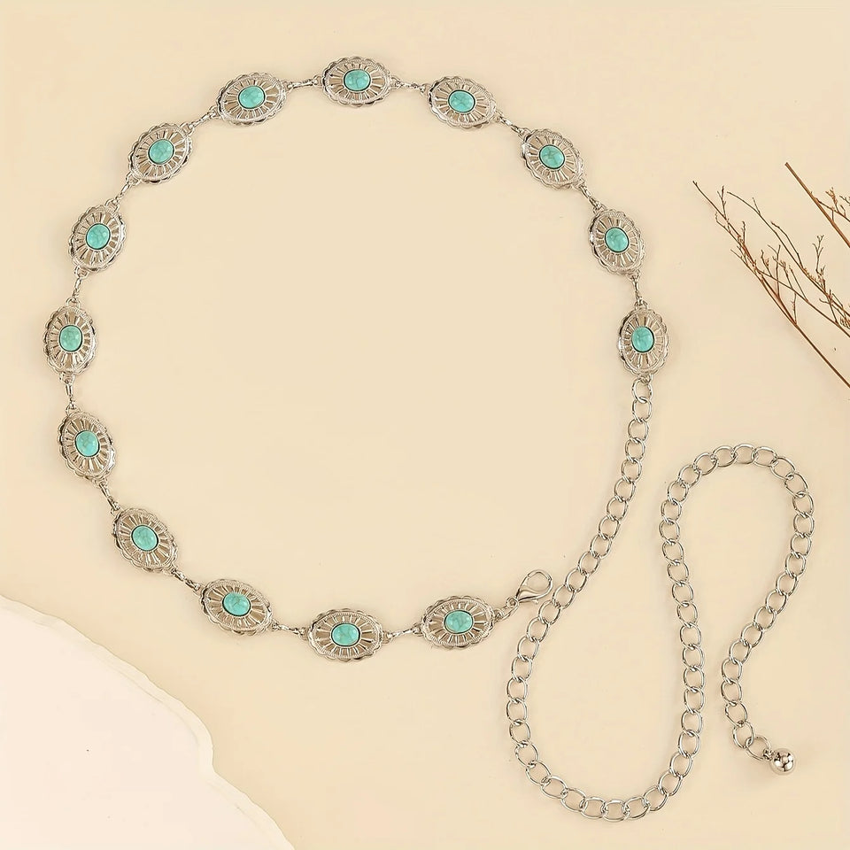 Vintage Bohemian Waist Chain - Hollow Metal Belt Jewelry