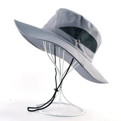 Anti-UV Wide Brim Hat - Unisex Sun Protection for Fishing, Hiking & Beach