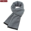 Luxury Men's Cashmere Scarf - Winter Wool Plaid Muffler Perfect for Gifts