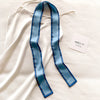 Satin Ribbon Neckerchief for Women - 6x115cm Long Silk-Style