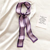 Satin Ribbon Neckerchief for Women - 6x115cm Long Silk-Style