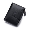 Large Capacity Women's RFID Wallet - Leather Bifold with Coin Pocket & ID Windows