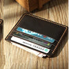 Business Card Holder - Genuine Leather Credit Card Wallet & ID Organizer